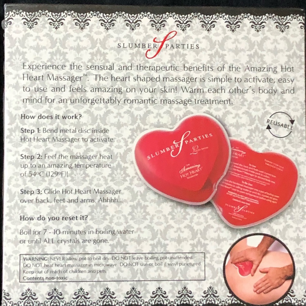 Body Massager - Hot Heart - Reusable - Picture 3 of 7